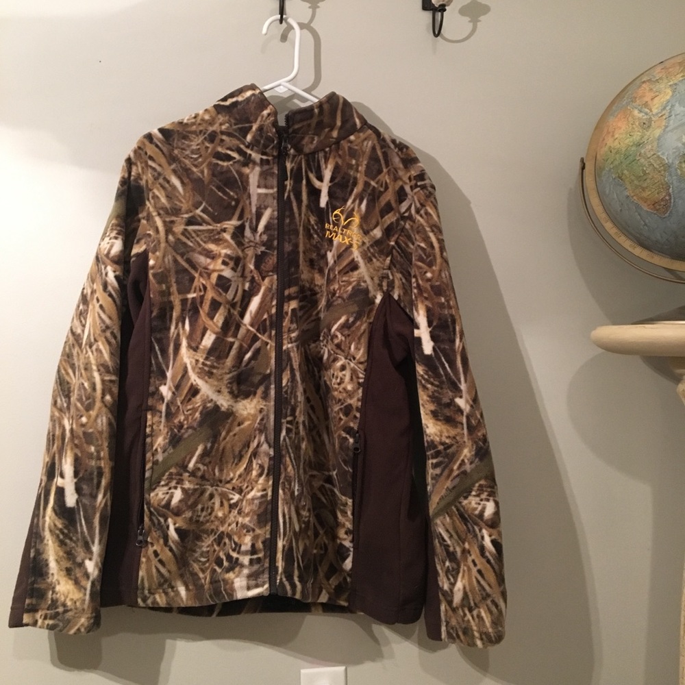 Men’s Realtree Camo Max-5  fleece jacket  L/G